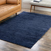 Solid Shag Seaside Collection Area Rug - Azure Cove (Navy Blue) Rectangle Navy Blue  lifestyle 17