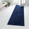 Solid Shag Seaside Collection Area Rug - Azure Cove (Navy Blue) Runner Navy Blue  lifestyle 91