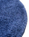 Solid Shag Seaside Collection Area Rug - Azure Cove (Navy Blue) Round Navy Blue  lifestyle 47