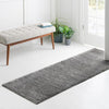 Solid Shag Seaside Collection Area Rug - Azure Cove (Gray) Runner Gray  lifestyle 90