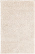 Solid Shag Seaside Collection Area Rug - Azure Cove (Ivory)