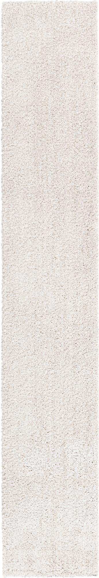 Solid Shag Seaside Collection Area Rug - Azure Cove (Ivory)