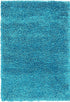 Solid Shag Seaside Collection Area Rug - Azure Cove (Turquoise)