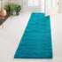 Solid Shag Seaside Collection Area Rug - Azure Cove (Turquoise)