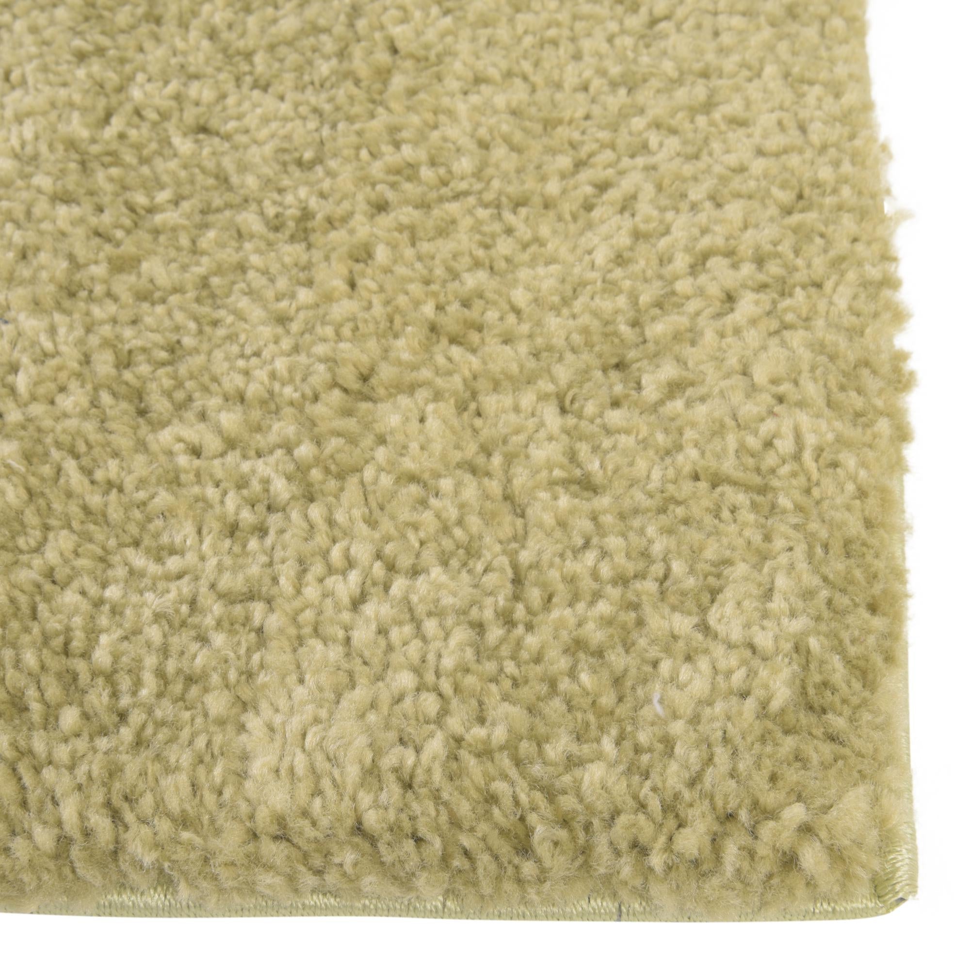 Solid Shag Seaside Collection Area Rug - Azure Cove (Light Green)