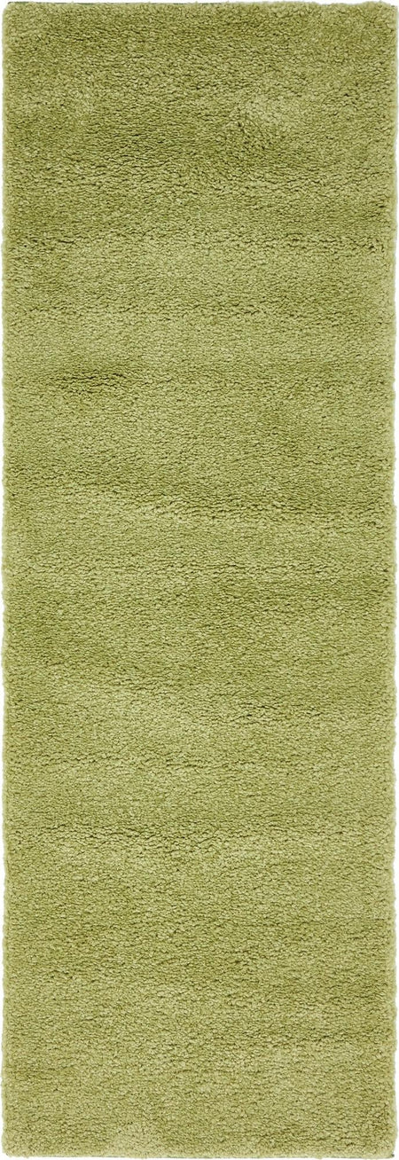 Solid Shag Seaside Collection Area Rug - Azure Cove (Light Green)