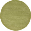 Solid Shag Seaside Collection Area Rug - Azure Cove (Light Green) Round Light Green  lifestyle 17