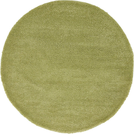 Solid Shag Seaside Collection Area Rug - Azure Cove (Light Green)