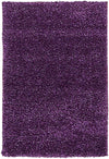 Solid Shag Seaside Collection Area Rug - Azure Cove (Violet) Rectangle Violet Main