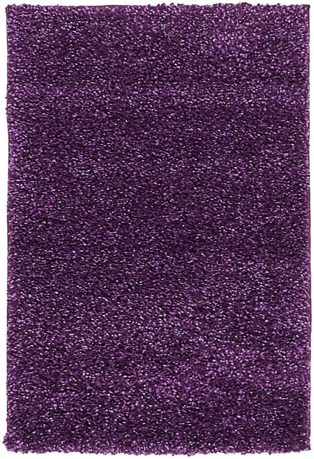 Solid Shag Seaside Collection Area Rug - Azure Cove (Violet)