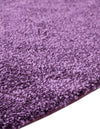 Solid Shag Seaside Collection Area Rug - Azure Cove (Violet) Round Violet  lifestyle 37