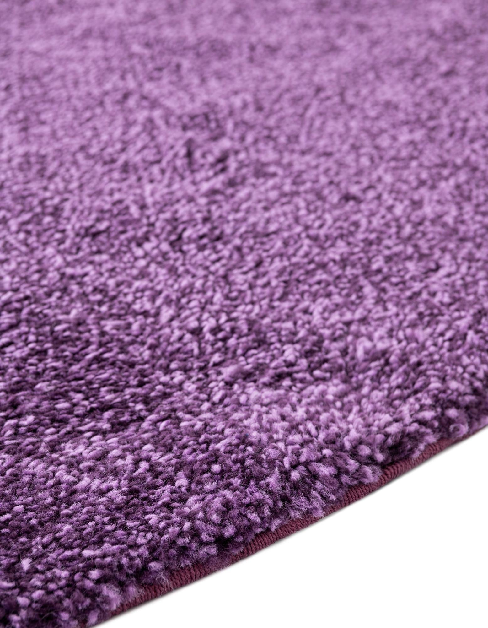 Solid Shag Seaside Collection Area Rug - Azure Cove (Violet)