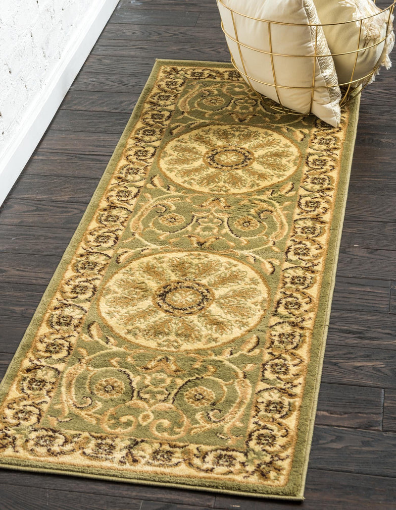 Versailles Elegance Collection Area Rug -  Montreuil Runner Light Green  lifestyle 61