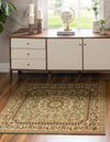 Versailles Elegance Collection Area Rug -  Montreuil Square Light Green  lifestyle 50