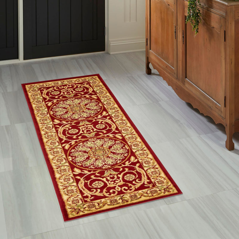 Versailles Elegance Collection Area Rug -  Montreuil Runner Red  lifestyle 108