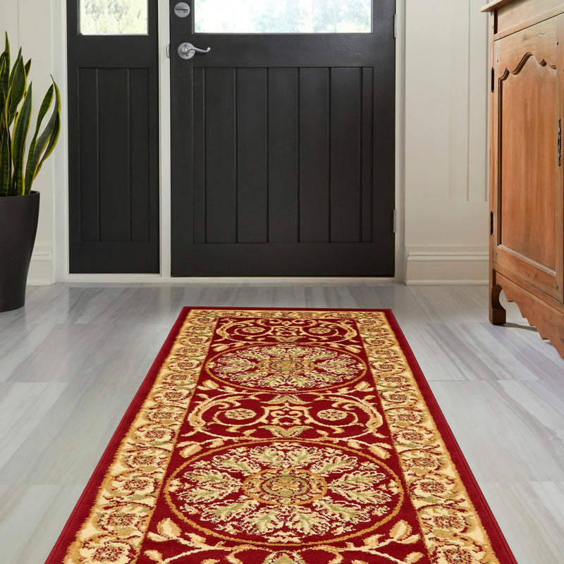 Versailles Elegance Collection Area Rug -  Montreuil Runner Red  lifestyle 109