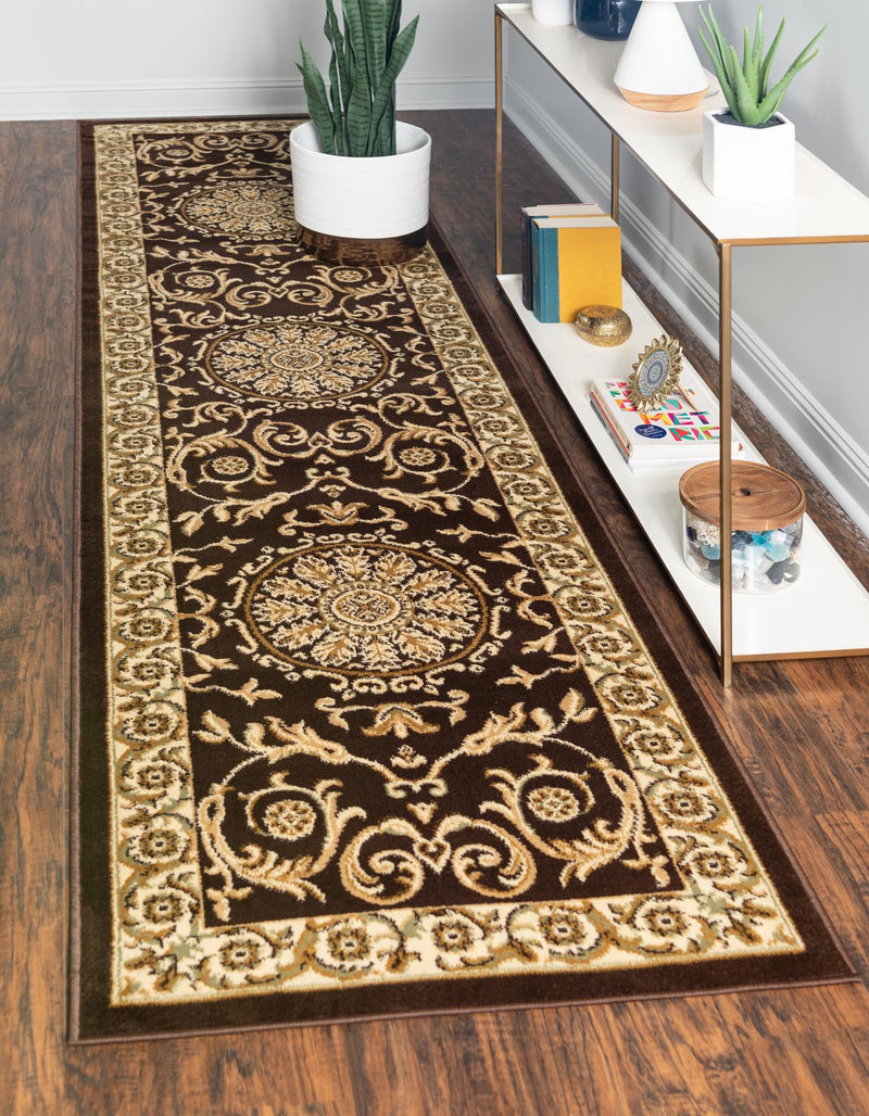 Versailles Elegance Collection Area Rug -  Montreuil Runner Brown  lifestyle 63