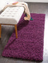 Plush Oasis Collection Area Rug - Serenity (Eggplant Purple)