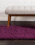 Plush Oasis Collection Area Rug - Serenity (Eggplant Purple)