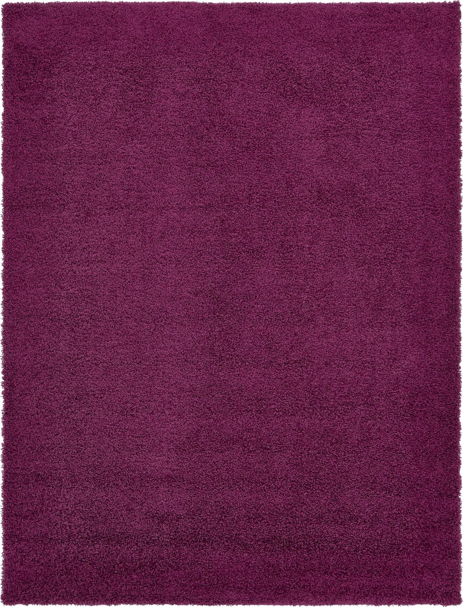 Plush Oasis Collection Area Rug - Serenity (Eggplant Purple)