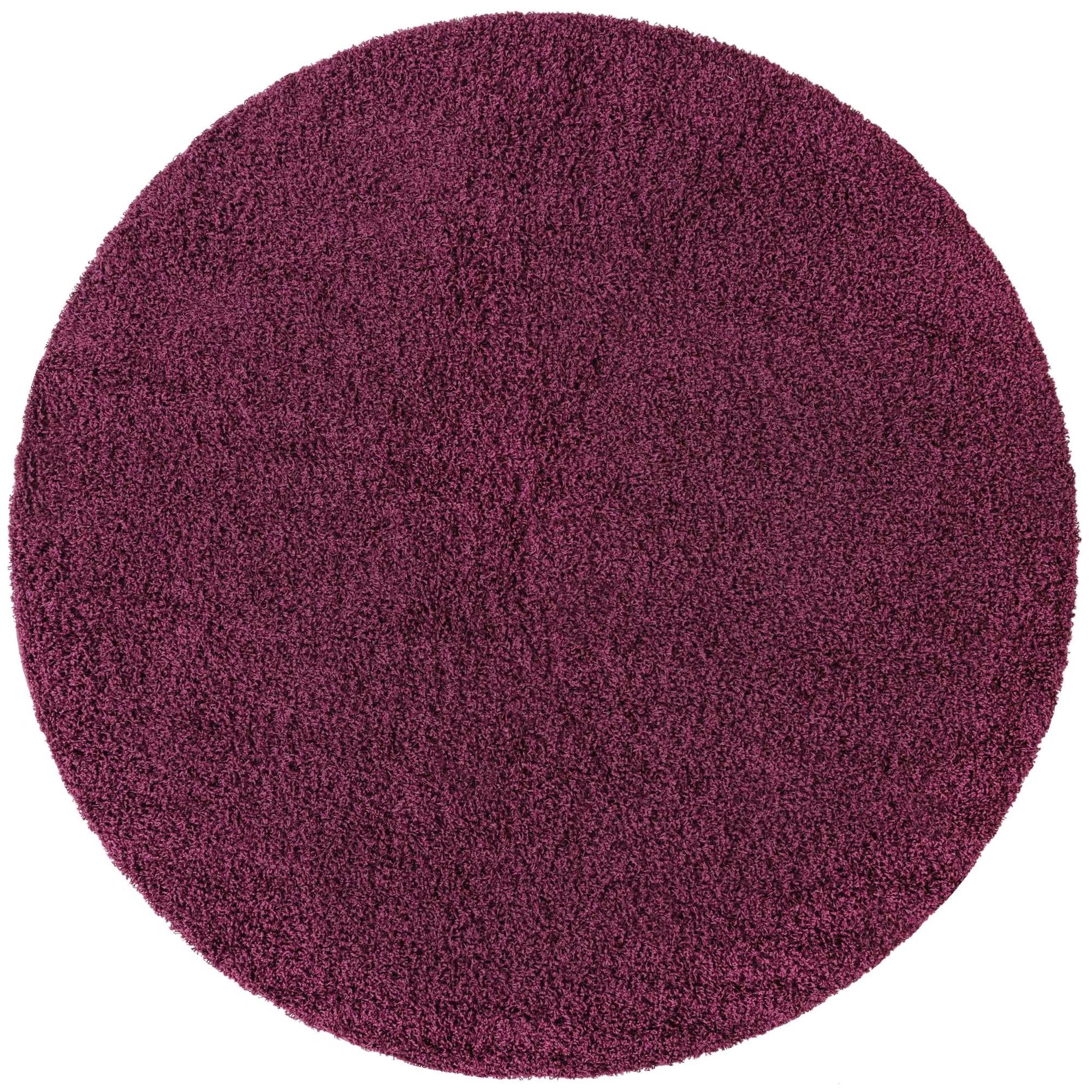 Plush Oasis Collection Area Rug - Serenity (Eggplant Purple)