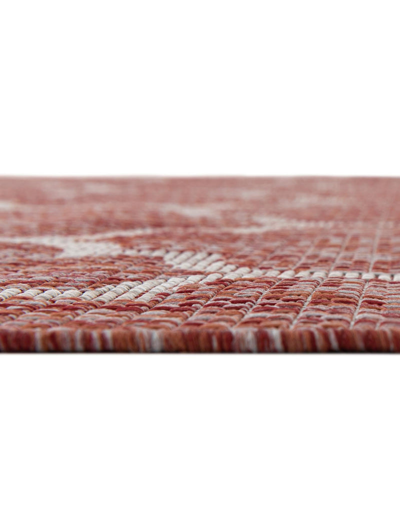 Garden Lattice Oasis Collection Area Rug - Arbor (Rust Red) Runner Rust Red  lifestyle 27