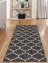 Seaside Lattice Collection Area Rug - Arbor (Black)