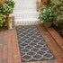 Seaside Lattice Collection Area Rug - Arbor (Black)