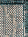 Garden Lattice Oasis Collection Area Rug - Arbor (Teal) Runner Teal  lifestyle 20