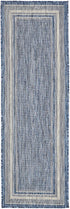 Terrace Fringe Collection Area Rug - Veranda (Blue)