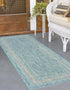 Terrace Fringe Collection Area Rug - Veranda (Aquamarine)