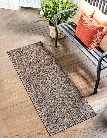 Seaside Serenity Collection Area Rug - Veranda (Light Brown)