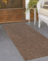 Seaside Serenity Collection Area Rug - Veranda (Light Brown)