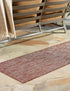 Seaside Serenity Collection Area Rug - Veranda (Rust Red)