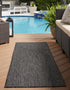 Seaside Serenity Collection Area Rug - Veranda (Black)