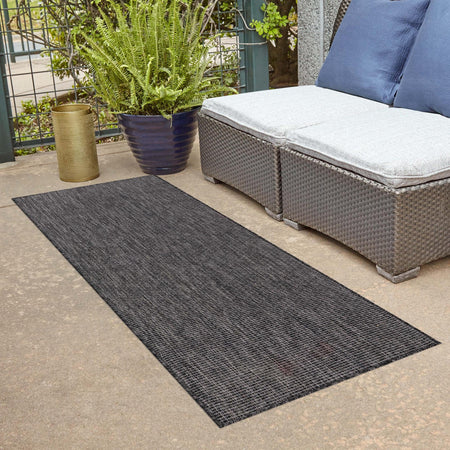 Seaside Serenity Collection Area Rug - Veranda (Black)