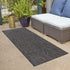 Seaside Serenity Collection Area Rug - Veranda (Black)