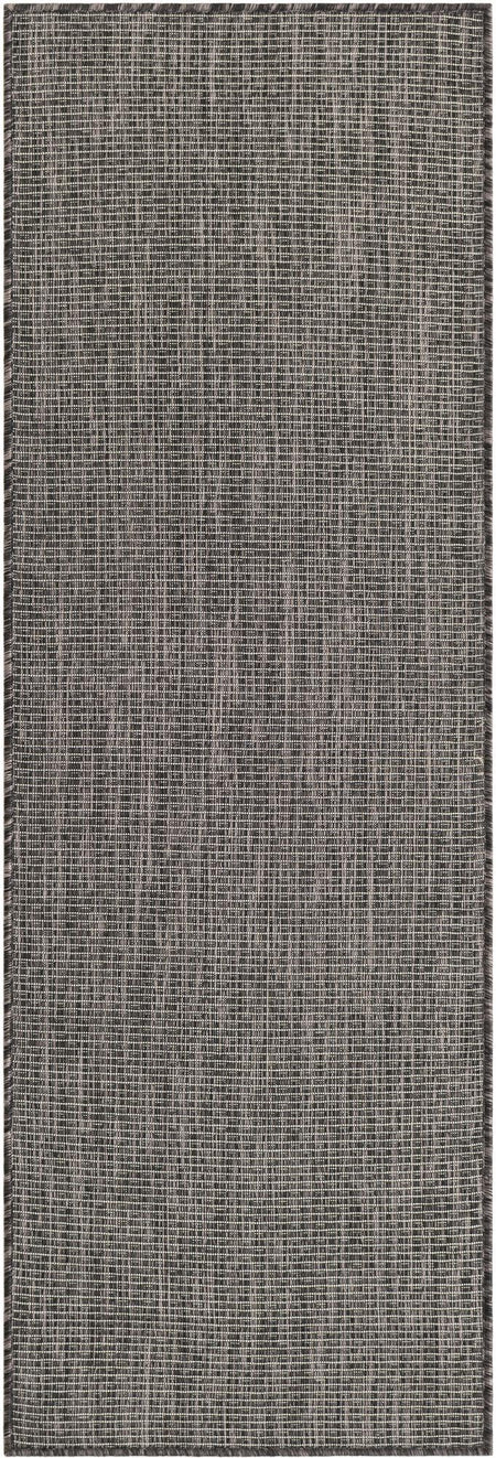 Seaside Serenity Collection Area Rug - Veranda (Black)