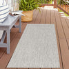 Patio Perfection Collection Area Rug - Veranda (Light Gray) Runner Light Gray  lifestyle 25