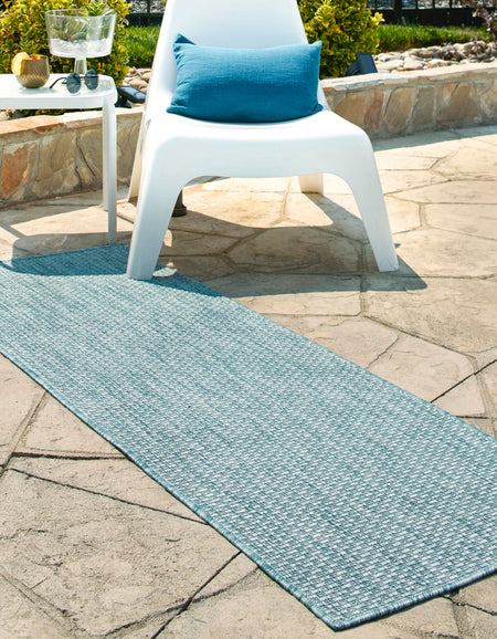 Seaside Serenity Collection Area Rug - Veranda (Aquamarine)