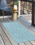 Seaside Serenity Collection Area Rug - Veranda (Aquamarine)