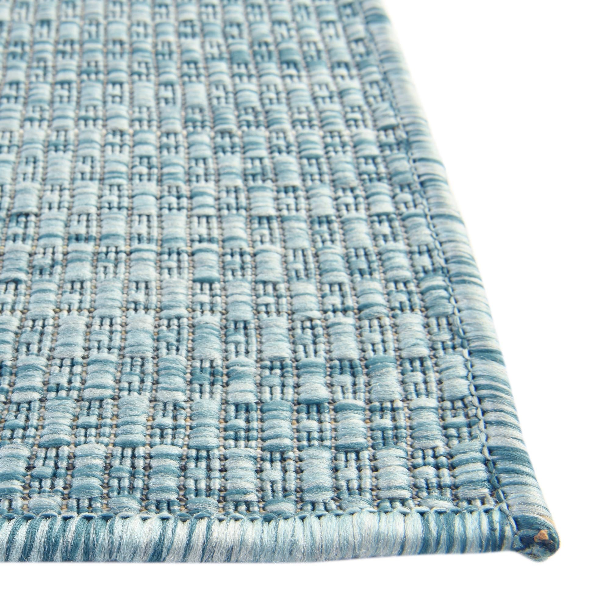 Seaside Serenity Collection Area Rug - Veranda (Aquamarine)