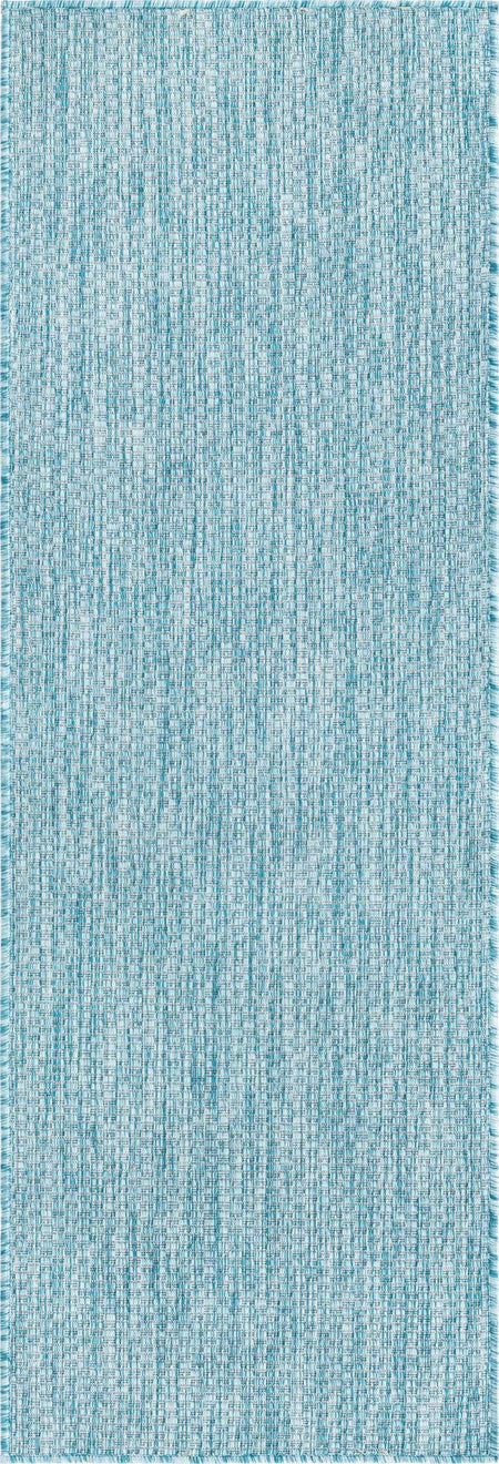 Seaside Serenity Collection Area Rug - Veranda (Aquamarine)