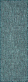 Patio Perfection Collection Area Rug - Veranda (Teal) Runner Teal Main