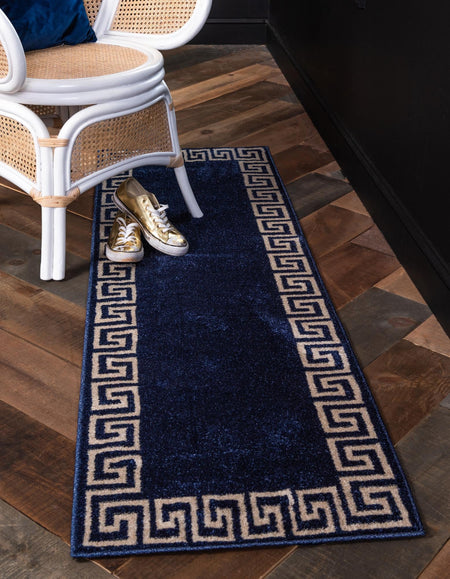 Aegean Labyrinth Collection Area Rug -  Santorini