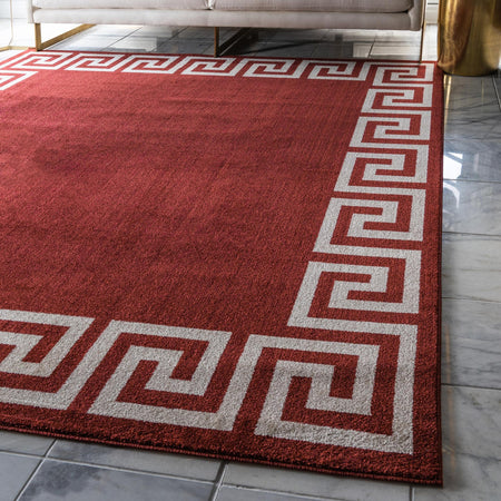 Aegean Labyrinth Collection Area Rug -  Santorini