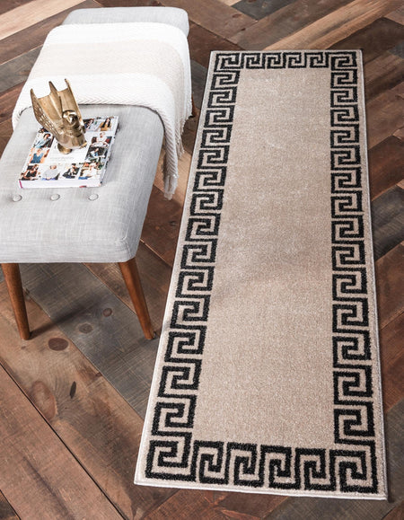 Aegean Labyrinth Collection Area Rug -  Santorini