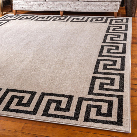 Aegean Labyrinth Collection Area Rug -  Santorini