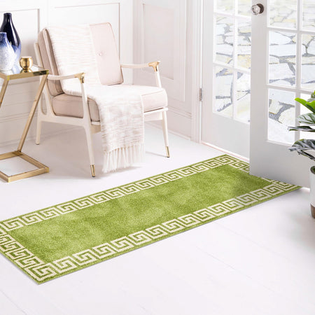 Aegean Labyrinth Collection Area Rug -  Santorini