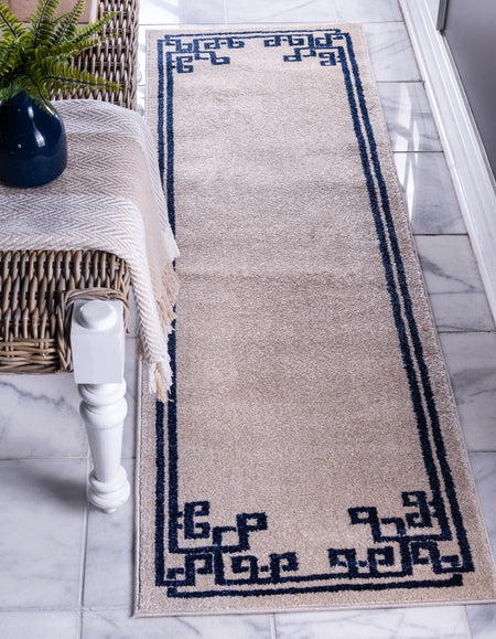 Aegean Labyrinth Collection Area Rug -  Rhodes